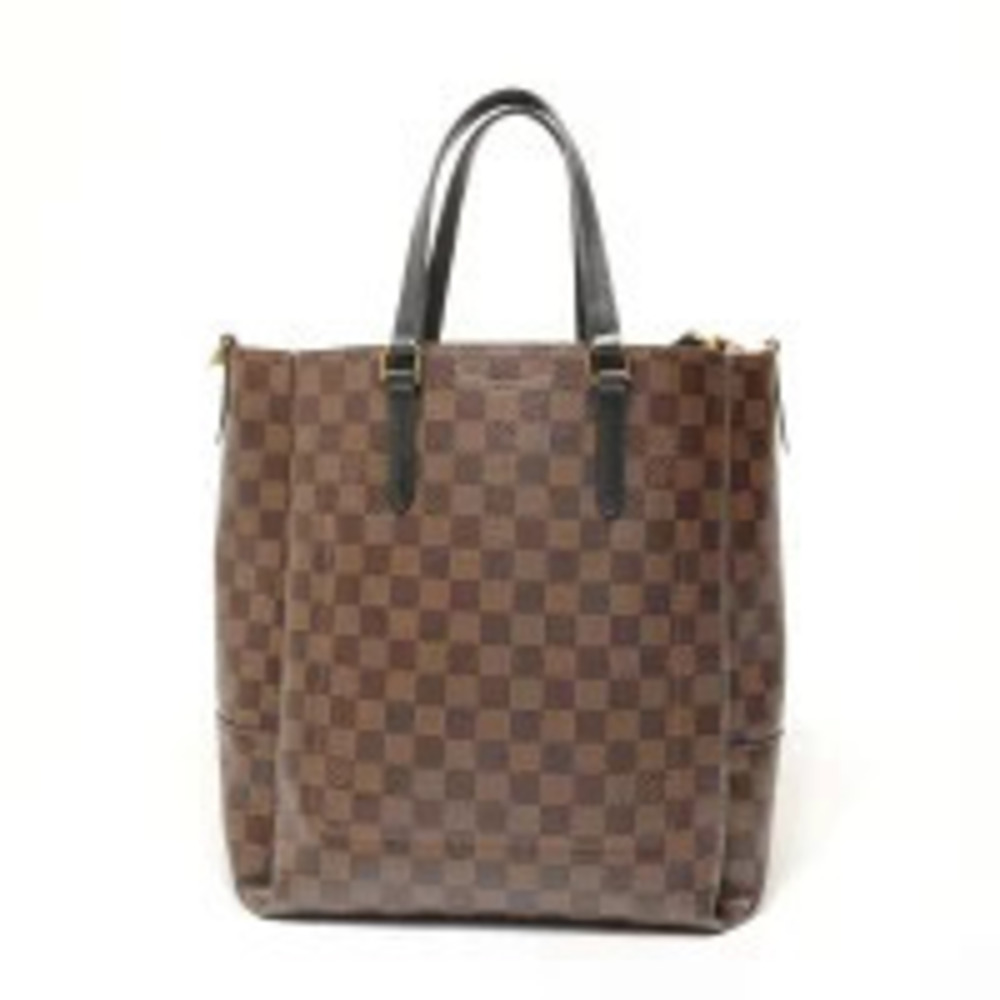 Louis Vuitton Damier Ebene Brown Belmont NV Tote Bag Brown